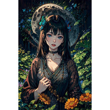 Load image into Gallery viewer, Black-Haired Girl 40*60CM(Picture) Full Round Drill Diamond Painting
