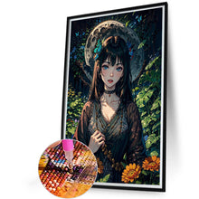Load image into Gallery viewer, Black-Haired Girl 40*60CM(Picture) Full Round Drill Diamond Painting
