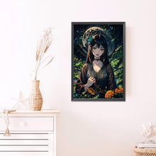 Load image into Gallery viewer, Black-Haired Girl 40*60CM(Picture) Full Round Drill Diamond Painting
