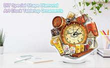 Load image into Gallery viewer, Acrylic Special Shaped Beer 5D Diamond Painting Clock for Living Room Decor
