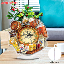 Load image into Gallery viewer, Acrylic Special Shaped Beer 5D Diamond Painting Clock for Living Room Decor
