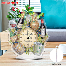 Load image into Gallery viewer, Acrylic Special Shaped Ice Bucket Wine 5D Diamond Painting Clock Art Craft
