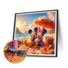 Load image into Gallery viewer, Mickey And Minnie On The Beach 30*30CM(Canvas) Full Round Drill Diamond Painting
