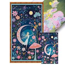 Load image into Gallery viewer, Huancan - Cartoon Girl - 35*65CM 14CT 2 Stamped Cross Stitch
