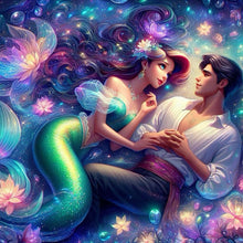 Load image into Gallery viewer, Mermaid Princess And Prince 40*40CM(Canvas) Full Round Drill Diamond Painting
