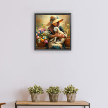 Load image into Gallery viewer, Oil Painting-Style Farm Woman 30*30CM(Canvas) Full Round Drill Diamond Painting
