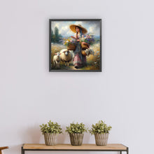 Load image into Gallery viewer, Oil Painting-Style Farm Woman 30*30CM(Canvas) Full Round Drill Diamond Painting

