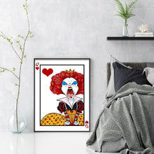 Load image into Gallery viewer, Huancan - The Queen Of Hearts Crying - 30*40CM 11CT 3 Stamped Cross Stitch
