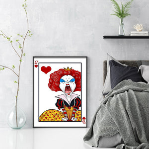 Huancan - The Queen Of Hearts Crying - 30*40CM 11CT 3 Stamped Cross Stitch