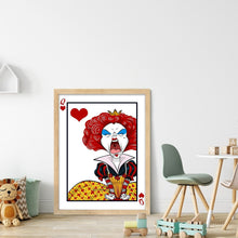 Load image into Gallery viewer, Huancan - The Queen Of Hearts Crying - 30*40CM 11CT 3 Stamped Cross Stitch
