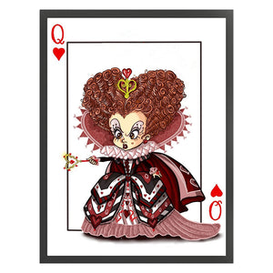 Huancan - The Queen Of Hearts - 30*40CM 11CT 3 Stamped Cross Stitch