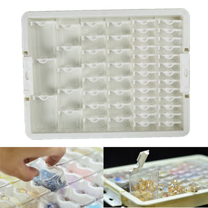 50 Grids Clear Diamond Painting Storage Containers for Beads Art DIY Crafts