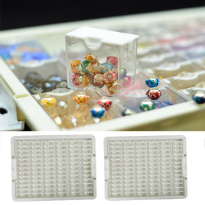 78 Grids Clear Diamond Painting Storage Containers for Beads Art DIY Crafts