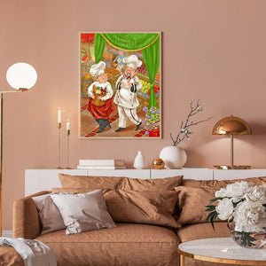 Cook 30*40CM(Canvas) Full Round Drill Diamond Painting