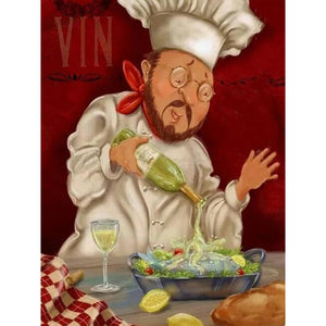 Cook 30*40CM(Canvas) Full Round Drill Diamond Painting