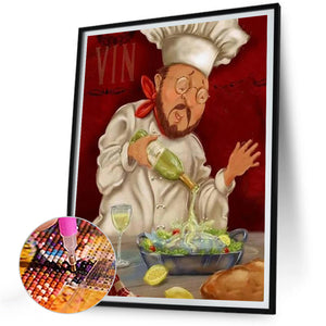 Cook 30*40CM(Canvas) Full Round Drill Diamond Painting