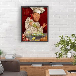 Cook 30*40CM(Canvas) Full Round Drill Diamond Painting