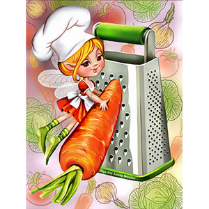 Cook 30*40CM(Canvas) Full Round Drill Diamond Painting
