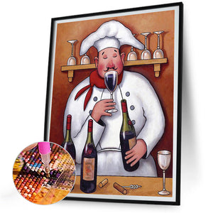 Cook 30*40CM(Canvas) Full Round Drill Diamond Painting