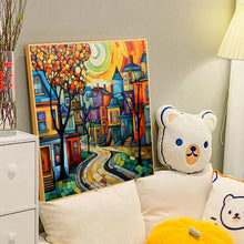 Load image into Gallery viewer, Colorful House 40*40CM(Canvas) Full Round Drill Diamond Painting

