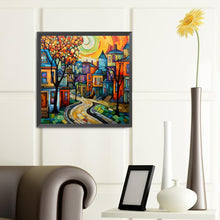 Load image into Gallery viewer, Colorful House 40*40CM(Canvas) Full Round Drill Diamond Painting
