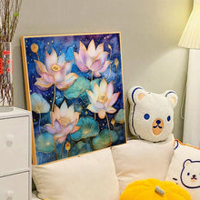 Load image into Gallery viewer, Colorful Lotus 40*40CM(Canvas) Full Round Drill Diamond Painting
