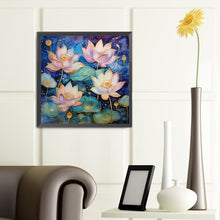 Load image into Gallery viewer, Colorful Lotus 40*40CM(Canvas) Full Round Drill Diamond Painting
