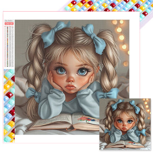 Little Girl 30*30CM(Picture) Full Square Drill Diamond Painting