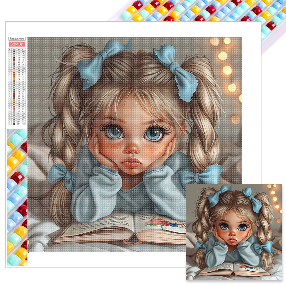Little Girl 30*30CM(Picture) Full Square Drill Diamond Painting