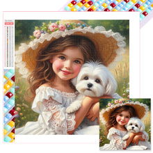 Load image into Gallery viewer, Little Girl 30*30CM(Picture) Full Square Drill Diamond Painting
