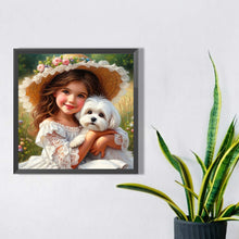Load image into Gallery viewer, Little Girl 30*30CM(Picture) Full Square Drill Diamond Painting
