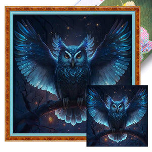 Huancan - Owl With Spread Wings - 40*40CM 11CT 3 Stamped Cross Stitch
