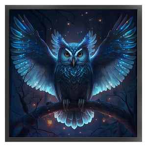 Huancan - Owl With Spread Wings - 40*40CM 11CT 3 Stamped Cross Stitch