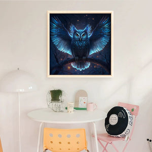 Huancan - Owl With Spread Wings - 40*40CM 11CT 3 Stamped Cross Stitch