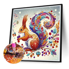 Load image into Gallery viewer, Painted Indian Squirrel 30*30CM(Canvas) Partial Special Shaped Drill Diamond Painting
