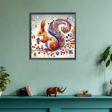 Load image into Gallery viewer, Painted Indian Squirrel 30*30CM(Canvas) Partial Special Shaped Drill Diamond Painting
