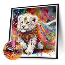 Load image into Gallery viewer, Painted Indian Lion 30*30CM(Canvas) Partial Special Shaped Drill Diamond Painting
