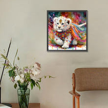 Load image into Gallery viewer, Painted Indian Lion 30*30CM(Canvas) Partial Special Shaped Drill Diamond Painting
