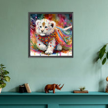 Load image into Gallery viewer, Painted Indian Lion 30*30CM(Canvas) Partial Special Shaped Drill Diamond Painting

