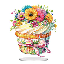 Load image into Gallery viewer, Acrylic Flower Cake Table Top Diamond Painting Ornament Kits for Home Decor
