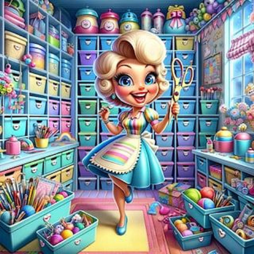 Craft Girl 30*30CM(Canvas) Full Round Drill Diamond Painting
