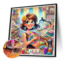 Load image into Gallery viewer, Craft Girl 30*30CM(Canvas) Full Round Drill Diamond Painting
