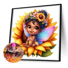 Load image into Gallery viewer, Sunflower Black Elf 30*30CM(Canvas) Full Round Drill Diamond Painting
