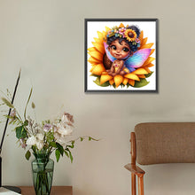 Load image into Gallery viewer, Sunflower Black Elf 30*30CM(Canvas) Full Round Drill Diamond Painting
