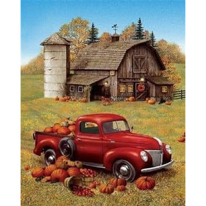 Farm 40*50CM(Picture) Full Square Drill Diamond Painting