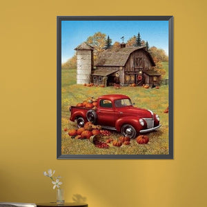 Farm 40*50CM(Picture) Full Square Drill Diamond Painting