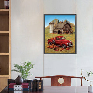 Farm 40*50CM(Picture) Full Square Drill Diamond Painting