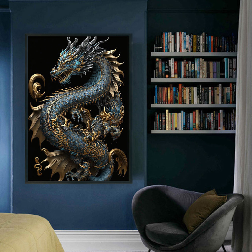 Dragon - Full 11CT Counted Cross Stitch 40x60CM - Huacan