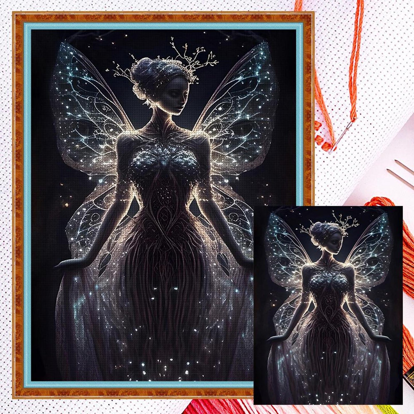 Fairy Girl - Full 11CT Counted Cross Stitch 40x53CM - Yishu