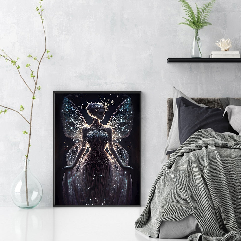 Fairy Girl - Full 11CT Counted Cross Stitch 40x53CM - Yishu